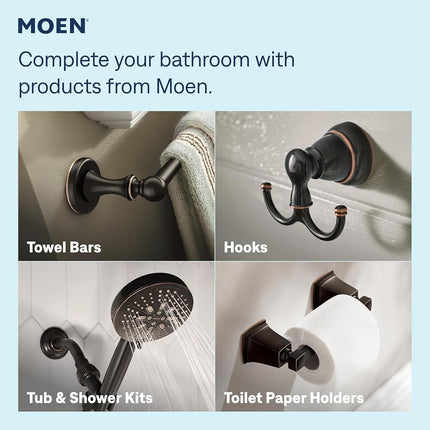 Moen 84115BRB Idora 4 in. Centerset 2-Handle Bathroom Faucet in Mediterranean Bronze