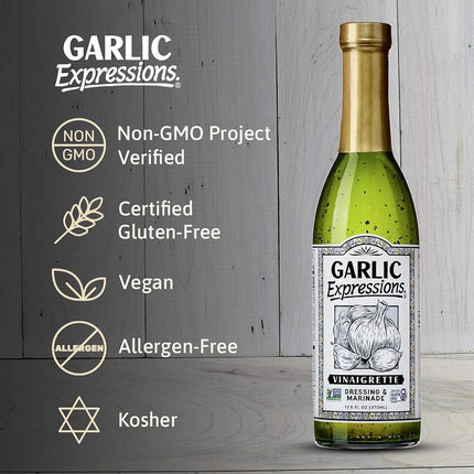 GARLIC EXP, DRSSNG VNGRT Garlic, 12.5 OZ, (Pack of 12)