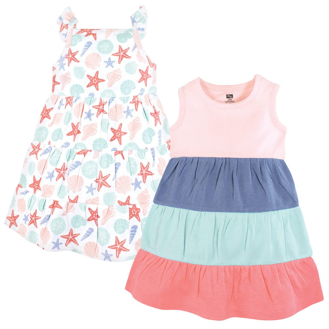 Hudson Baby Baby Girls' Cotton Dresses, Multicolor