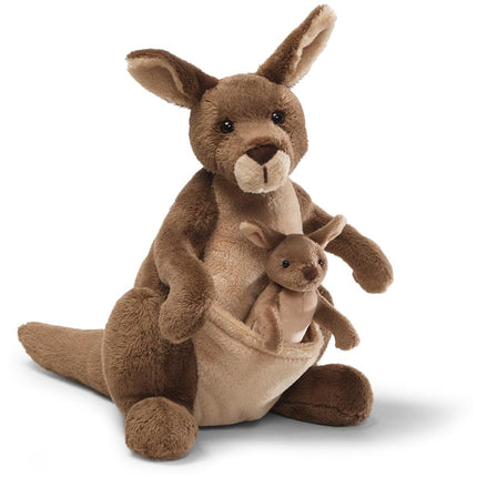 Gund Jirra et Bébé Doux Kangourou 25,50 cm