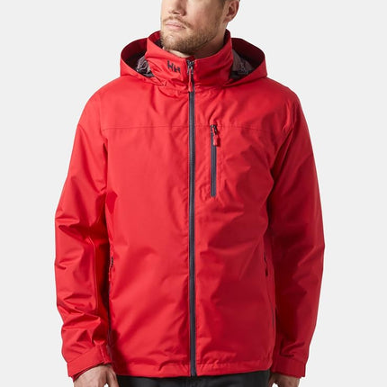 Helly Hansen Men's Crew Hooded Midlayer Jacket, Red 2.0, 3XL