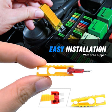 Nilight - 50016R 120 pcs Standard Fuse Assortment kit â€“ 5, 7.5, 10, 15, 20, 25, 30 AMP â€“ Regular APR/ATO (Open)/ATC Blade Fuses for Cars, Trucks, Boats,Automotives