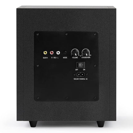 Victrola Premiere S1 Subwoofer autoamplificado, Woofer de 6,5" de disparo frontal, Radiador pasivo de 6,5" y Amplificador integrado de 70W, Subwoofer inalámbrico con Bluetooth 5.0, Funciona con la barra de sonido tocadiscos Premiere V1
