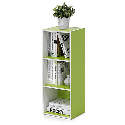 Furinno LUDER 3-Cube Open Shelves Bookcase, Book S