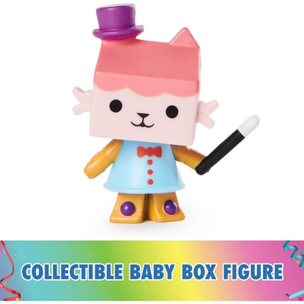 Gabby’s Dollhouse, Baby Box Talent Show Balcony Playset, 8-Pcs with Toy Figures, Doll’s House Accessories and Sensory Play, Kids’ Toys for Girls and Boys 3+