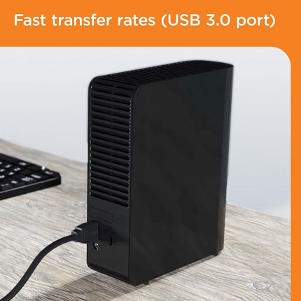 WD 6 TB Elements Desktop External Hard Drive - USB 3.0, Black