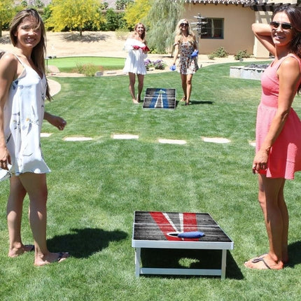 GoSports LED Rustic Design Cornhole Set, Regulation Size