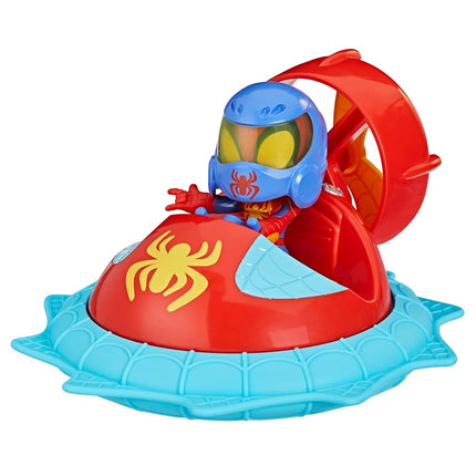 Hasbro Miles avec Roto-foreuse, pack de véhicule avec figurine 10 cm et accessoire, Spidey et ses Amis Extraordinaires, a partir de 3 ans