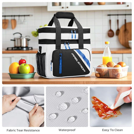 Maelstrom Insulated Lunch Box, 20L Double Deck Cooler Bag for Men Women