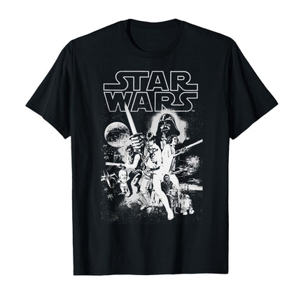Star Wars Men's Official 'Poster' Graphic Tee, Bla