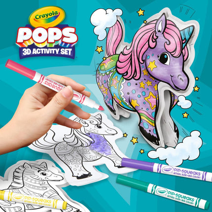 Crayola Pops Inflatable Characters, Coloring Set for Kids, Gift for Boys & Girls, Ages 5, 6, 7, 8