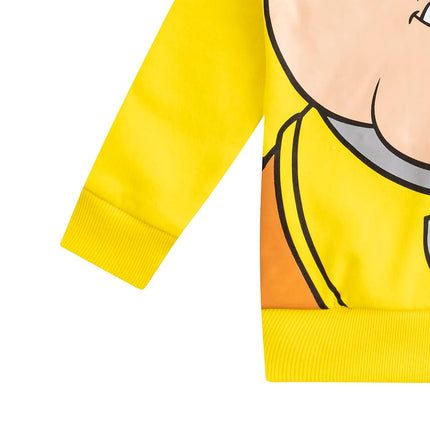 Nickelodeon Paw Patrol Boy's Rubble Character Hoodie Jacket with Ears, Yellow, Size 7