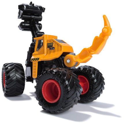 Monster Jam, Official Dugg Dirt Squad Excavator Monster Truck with Moving Parts, 1:64 Scale Die-Cast Vehicle