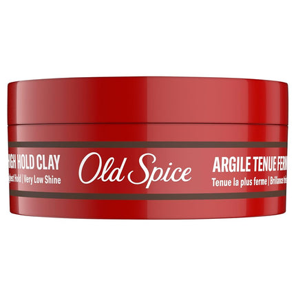 Old Spice Mens Hair Clay, High Hold Styling Clay for Men, High Hold, Very Low Shine, 2.22 oz