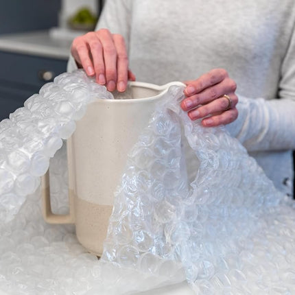 Duck Max Strength Bubble Cushioning Wrap for Moving & Shipping, 60 FT Large Packing Wrap, Heavy Duty Protection for Mailing & Packaging Boxes, Clear Roll Supplies Perforated Every 12 IN