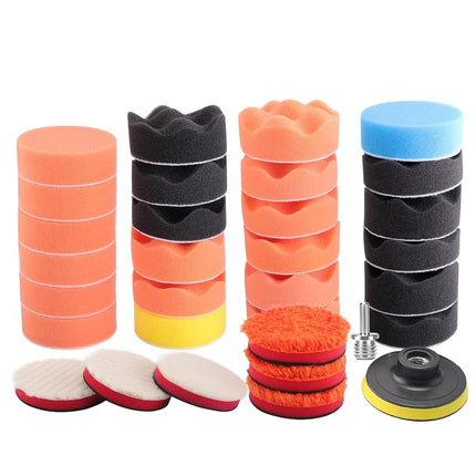 ZFE Drill Polishing Kit for Car, 3''(80mm) 32Pcs C