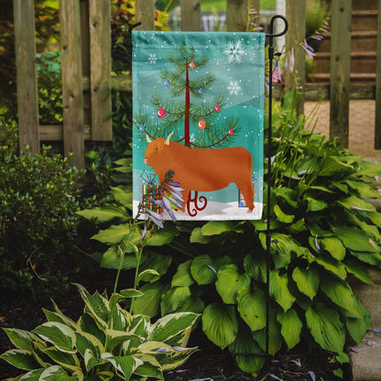 Caroline's Treasures BB9187GF Highland Cow Christmas Flag Garden Size, Small, multicolor