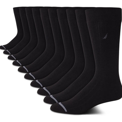Nautica Men�s Dress Socks � Patterned Crew Socks (