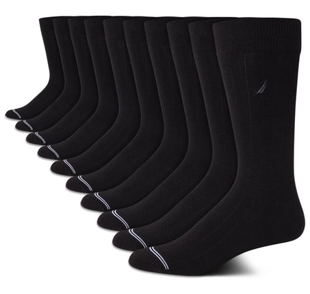 Nautica Men�s Dress Socks � Patterned Crew Socks (