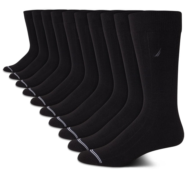 Nautica Men�s Dress Socks � Patterned Crew Socks (
