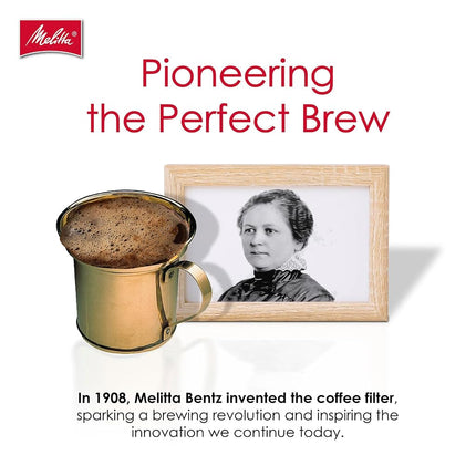 Melitta 4 Cone Coffee Filters, White, 100 Count (Pack of 6), 600 Total Filters - Packaging May Vary