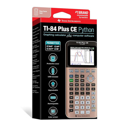 Texas Instruments(R) TI-84 Plus CE Color Graphing Calculator, Rose Gold