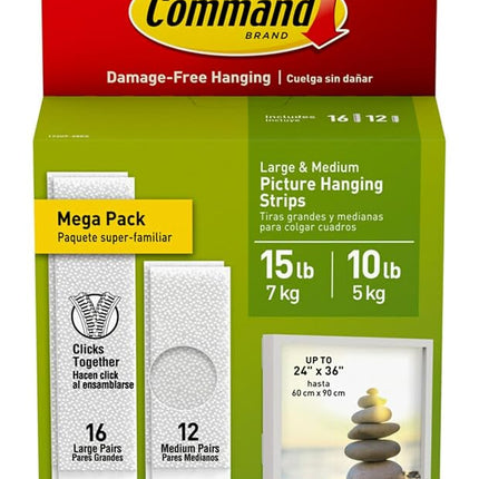 Command 3M Hanging Strips [Removable]: 5/8 in. x 2