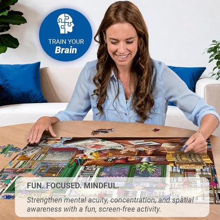 Ravensburger Book Lover's Shop WT Puzzle 1000 Pieces for Adults