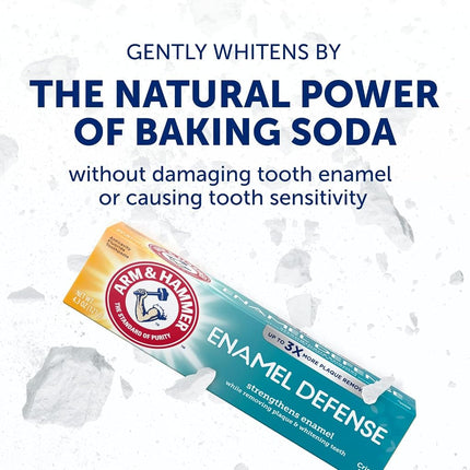 ARM & HAMMER Truly Radiant Bright & Strong Fluoride Anticavity Toothpaste Fresh Mint 4.3 oz (Packs of 4)