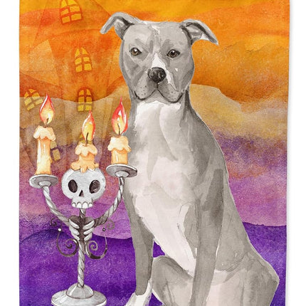 Caroline's Treasures CK3194GF Hallween Staffordshire Bull Terrier Flag Garden Size, Small, Multicolor