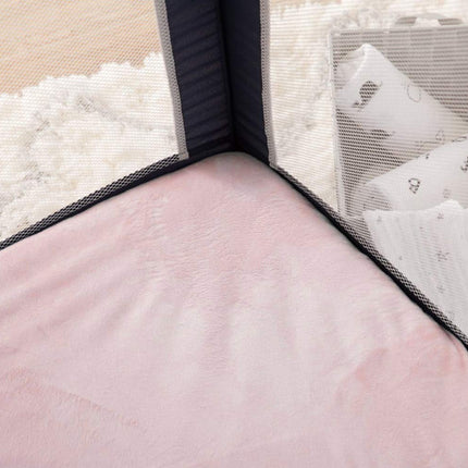 American Baby Company Heavenly Soft Chenille Fitted Pack N Play Playard Sheet, Pink, 27 x 39