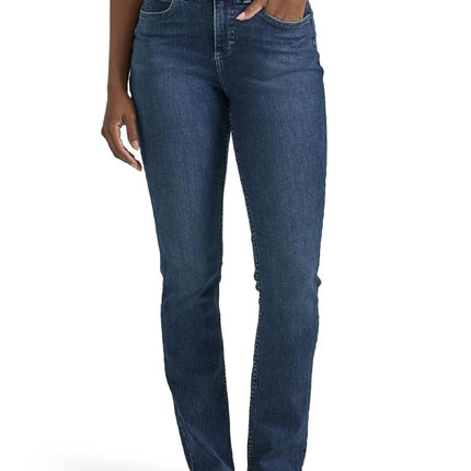 Lee Women's Plus Size Ultra Lux Comfort with Flex Motion Straight Leg Jean, Greet The Day, 22 Plus