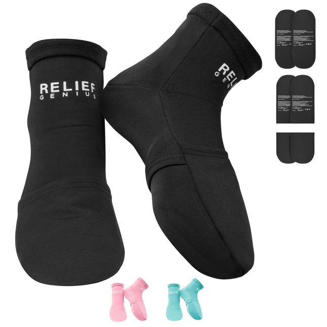 Relief Genius Cold Therapy Socks with Reusable Gel