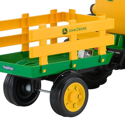 Peg Perego John Deere Ground Force Tractor With Trailer, Kids Ride-On Tractor, Boys, 3-7 Years
