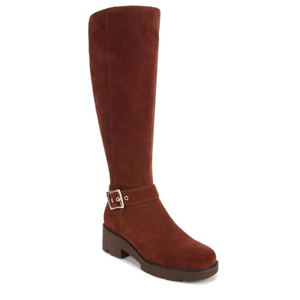 Naturalizer Darry Tall Water Repellent Knee High Boot Women's Knee High Boots, Porcelain Beige Leather Calf Wide, 5.5 UK