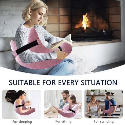 Post Shoulder Surgery Pillow with Strap for Rotator Cuff and Arm Support