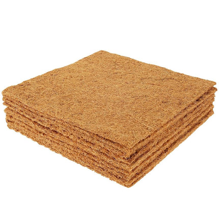 Abizarch 10Pcs Chicken Nesting Pads 13"x13", Natural Coconut Palm Hens Nest Bedding Mats,Multifunctional Chicken Nesting Box Liners for Hen Laying Eggs