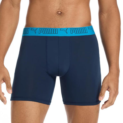 PUMA Men's 5 Pack Performance Boxer Briefs, Black/Grey/Navy/Light, XL