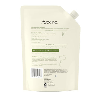 Aveeno Daily Moisturizing Body Wash, Soothing Oat, Refill, 36 Fl. Oz