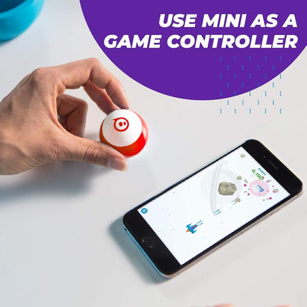 Sphero Mini Blue Coding Robot Ball for Kids | Fun STEM & AI Learning and Gaming | For Ages 8+ | Tabletop Friendly