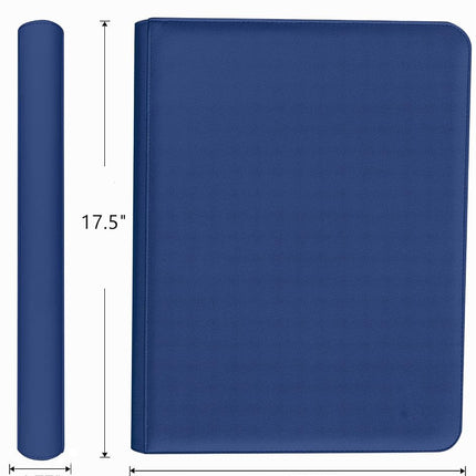 60 Pockets Graded Card Binder, Toploading PSA Slab Holder Album, PU Leather Graded Card Storage Binder, Premium 6 Pocket PSA Card Binder Album with Sleeves (Blue)