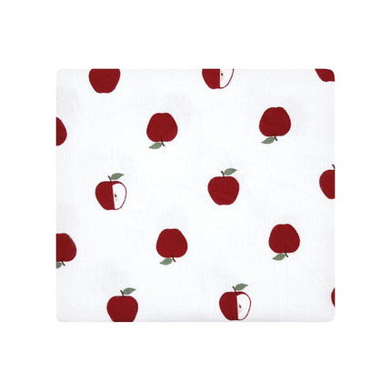 Hudson Baby Couvertures en flanelle de coton pour bébé unisexe, verger de pommes, taille unique