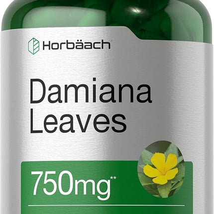 Horbäach Damiana Leaf Extract | 200 Capsules | Her
