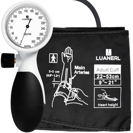 LUANERL Manual Blood Pressure Cuff Adult 9”-21” In