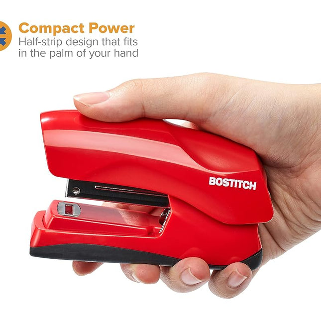 Bostitch Office Heavy Duty 40 Sheet Stapler with 1250 Staples & Claw Remover, Small Stapler Size, Fits into The Palm of Your Hand, Value Pack, Red (B175-RED-VP)