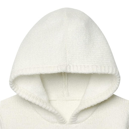 Gerber Baby and Toddler Girls Sweater Dress with Tulle Skirt, White, 12 Months
