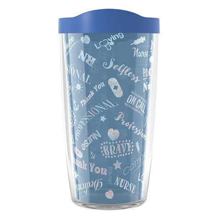 Tervis Vaso aislante de doble pared fabricado en EE. UU. para agradecer a un profesional médico, 16oz, Clásico - Azul