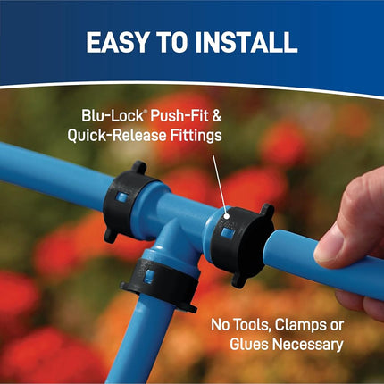 Orbit Sprinkler Kit, Blue, Black