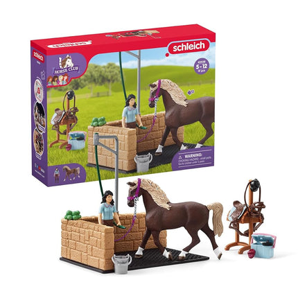 Schleich Horse Club - 19Pc Washing Area With Horse