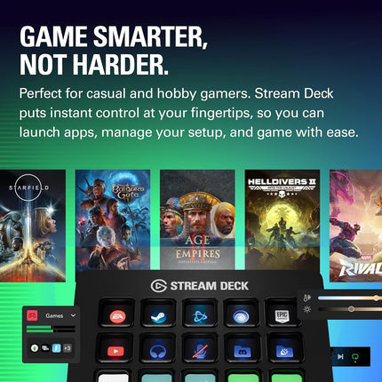 Elgato Stream Deck MK.2 Studio Controller, 15 Macro Keys